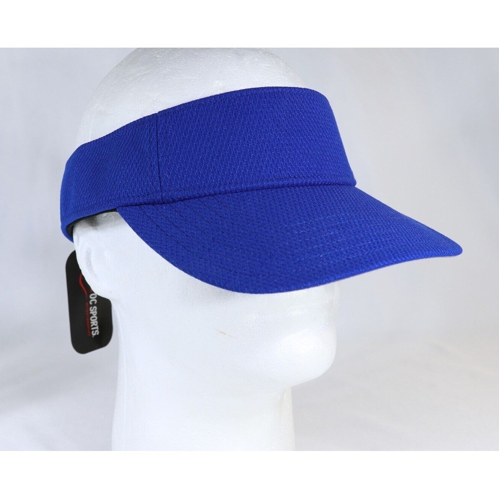 OC Sports Royal Blue Mesh Performance Visor Adjustable Moisture Wicking Hat